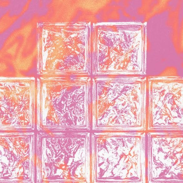 Glass brick artwork
