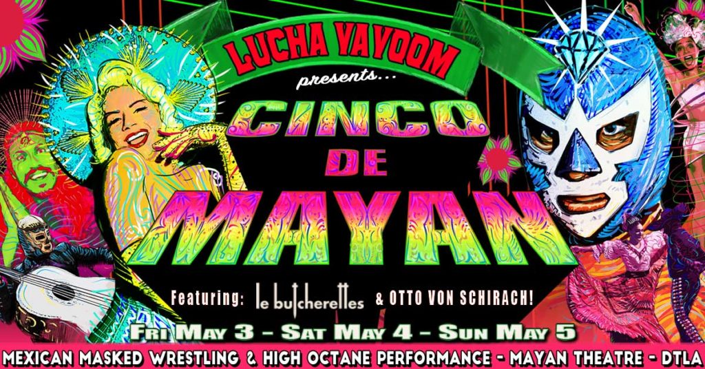 Colorful poster of Lucha VaVoom event. 