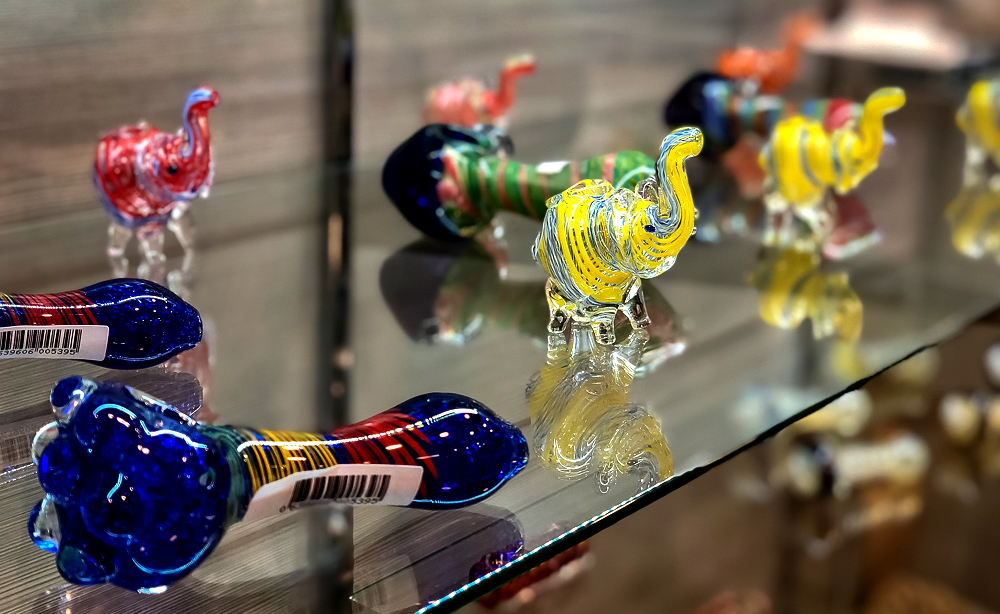 Colorful glass pipes