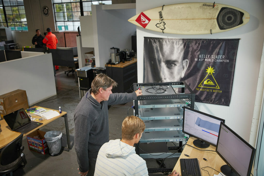 Adam Fincham at his lab.