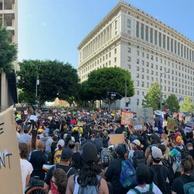 Los Angeles protest George Floyd BLM