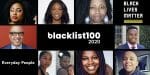 Portraits of people featured in the blacklist100.