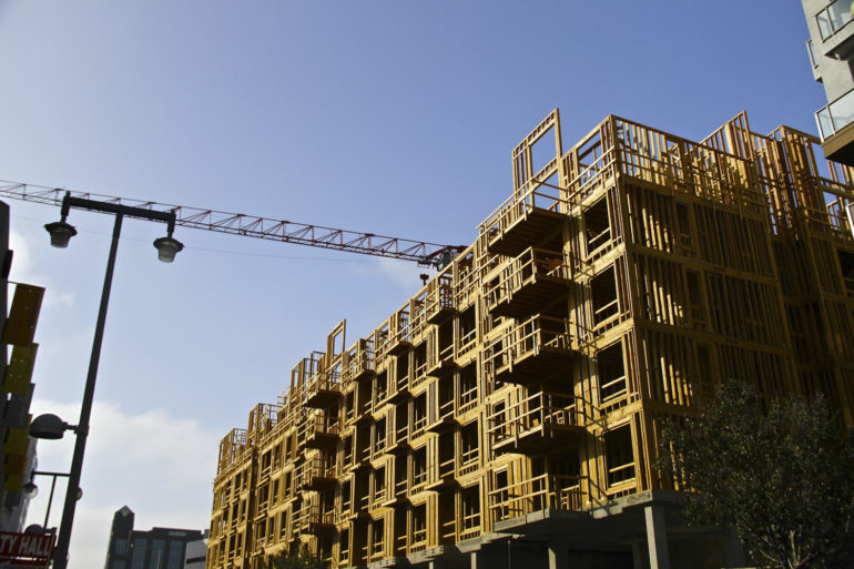 A construction site in Los Angeles.